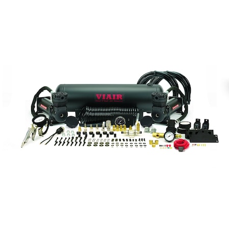 Viair Dual Stealth Black 480C Onboard Air Syst 20022